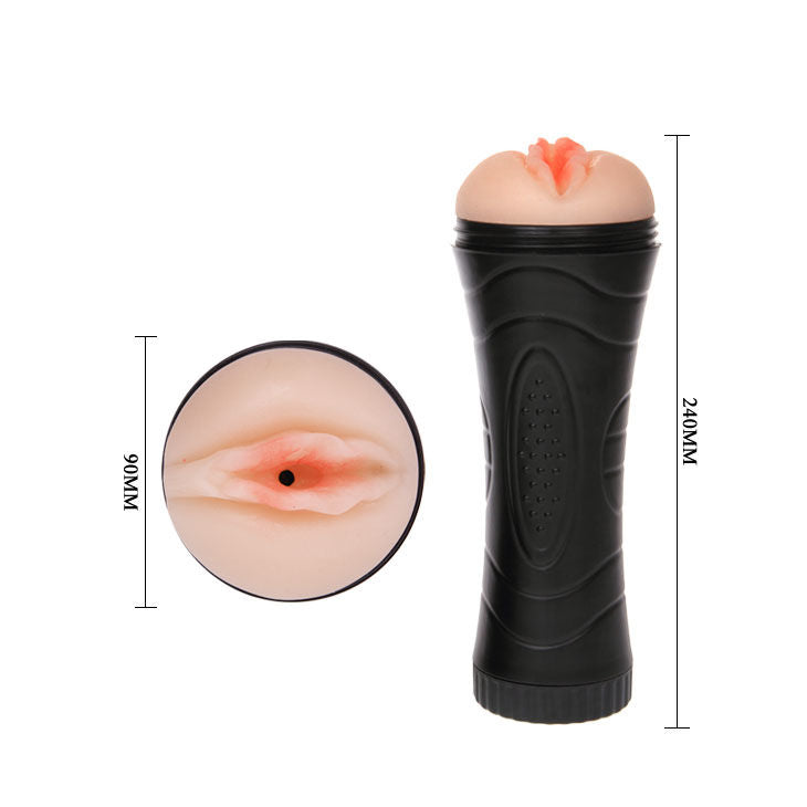 Masturbateur Masculin Vibrant Vagin Réaliste 7 Rythmes Cyberskin - Baile