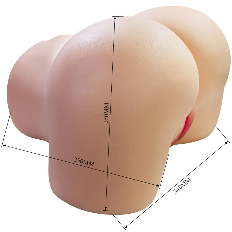 Masturbateur Réaliste Julia Fesses Féminines Double Orifice 11 Kg - Crazy Bull