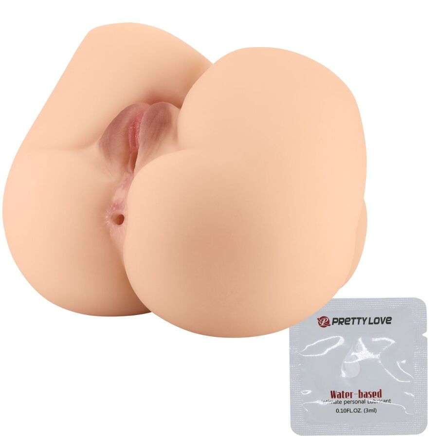 Masturbateur Réaliste Rolonda Vagin et Anus Double Orifice Texturé - Crazy Bull