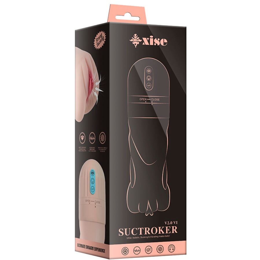 Masturbateur Vibrant SuckTroker V2.0 Vagin Réaliste Succion - Xise