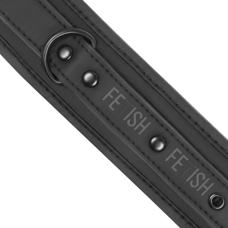 Menottes BDSM Cuir Végétalien Doublure Néoprène Métal Sans Nickel - Fetish Submissive