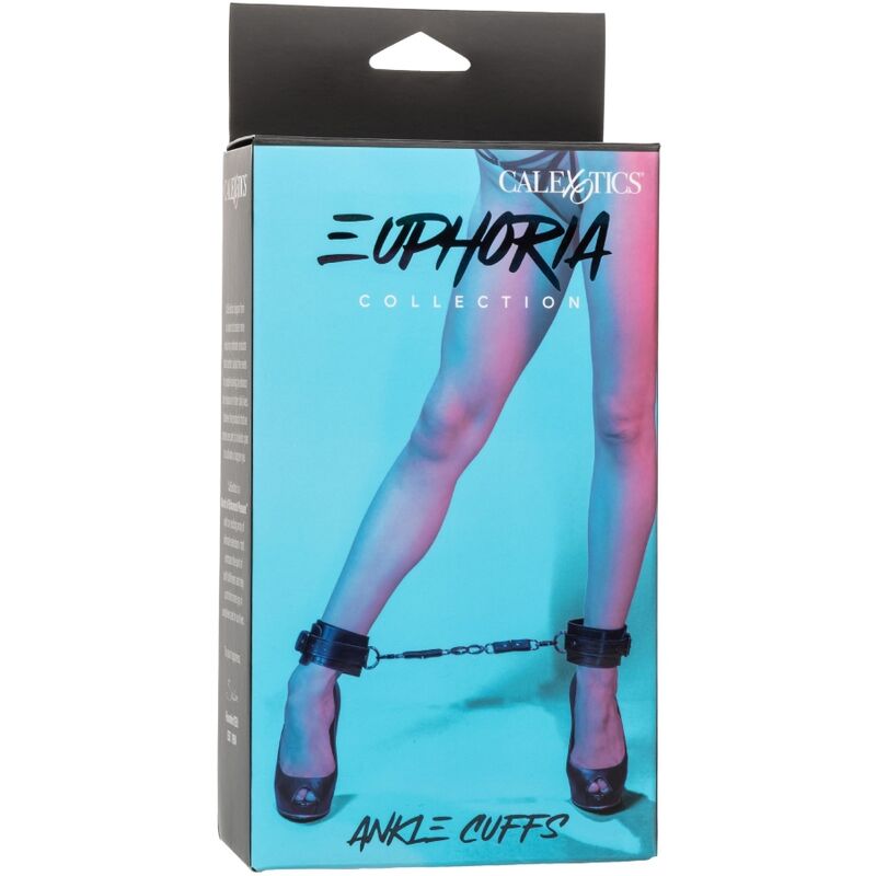 Menottes de Cheville BDSM Euphoria Cuir Végétalien Réglables - CalExotics