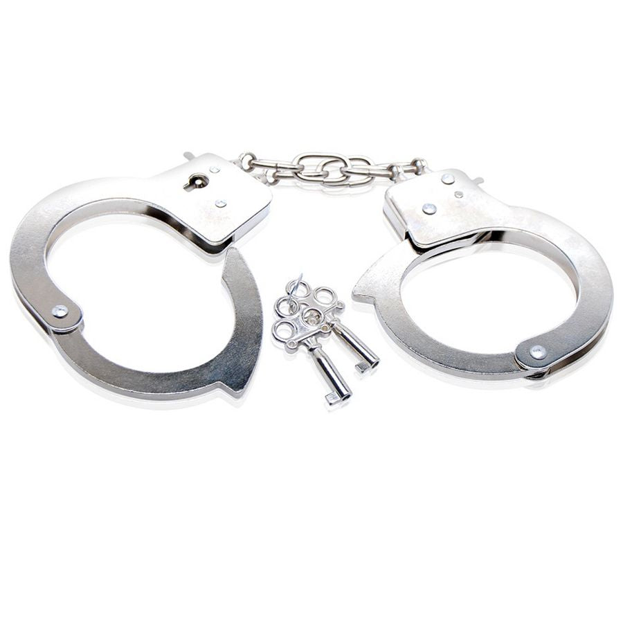Menottes Métal BDSM Débutant Verrouillage Sécurité Robustes - Fetish Fantasy