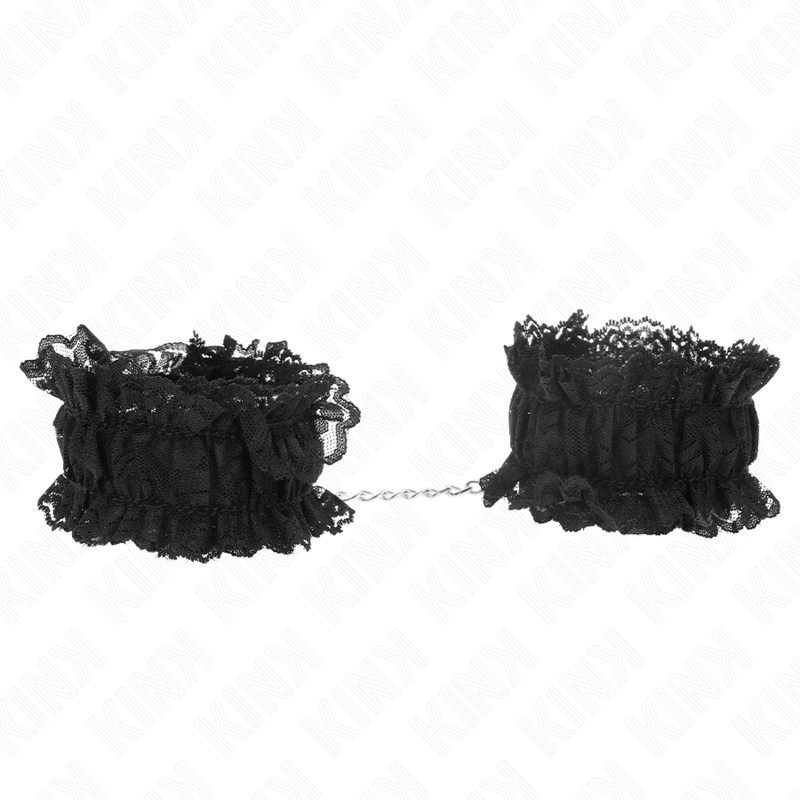 Menottes Poignets BDSM Dentelle Élastique Confortables 2 Coloris - Kink