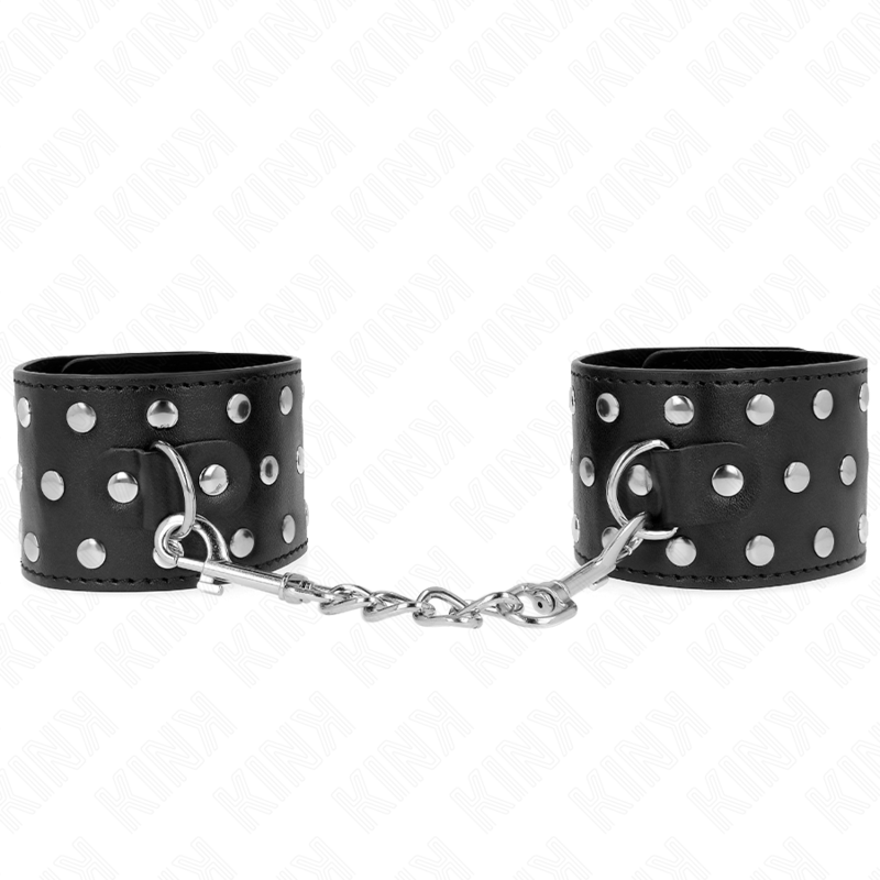Menottes Poignets BDSM Punk Réglables 19-24 cm Style Audacieux - Kink