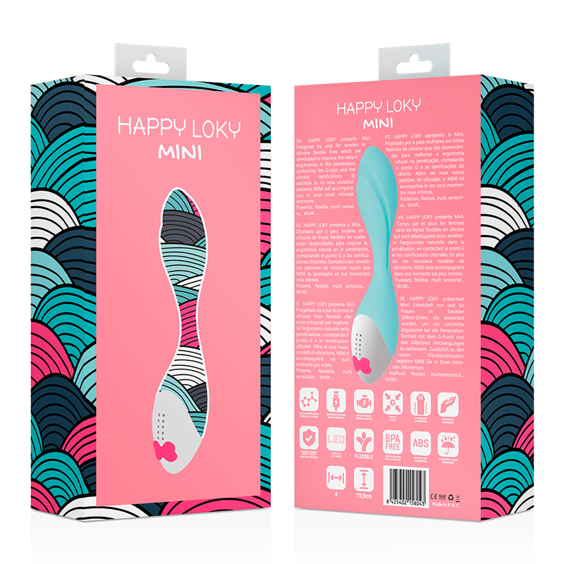 Mini Vibromasseur Point G Fun Silicone 7 Modes Rechargeable - Happy Loky