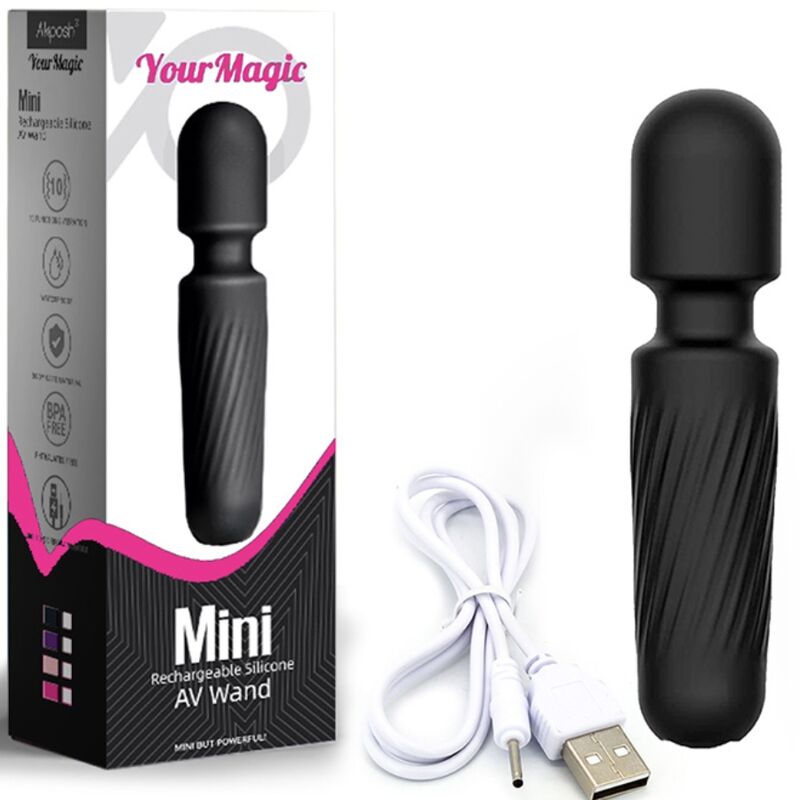 Mini Vibromasseur Wand Your Magic - 10 Modes Rechargeable - Armony