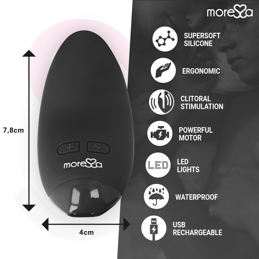 MORESSA - VIBRATEUR BLOSSOM NOIR