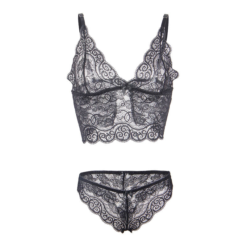 Nuisette Satin Soie et Dentelle + Culotte Assortie - Subblime
