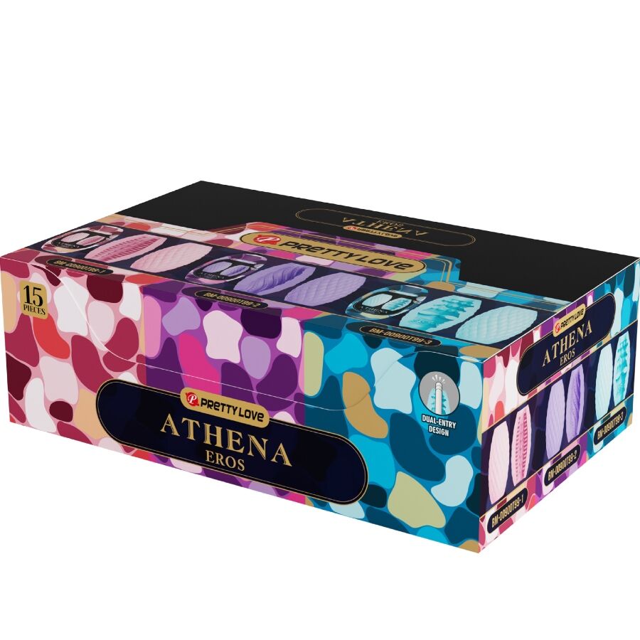 Pack 15 Masturbateurs Œufs Athena Eros Extensibles Réutilisables - Pretty Love