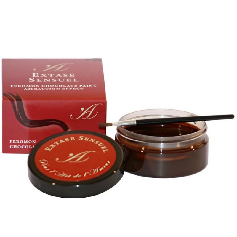 Peinture Corporelle Chocolat Comestible Effet Aphrodisiaque 50 ml - Extase Sensual