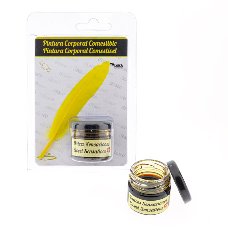 Peinture Corporelle Comestible Saveurs Pinceau Inclus - Taloka