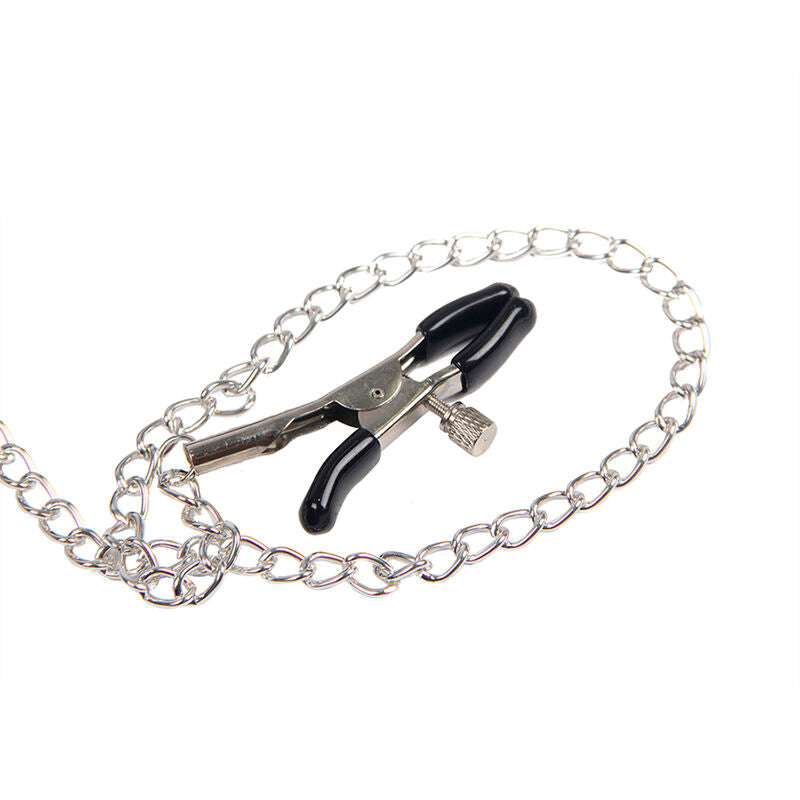 Pinces à Seins Bondage Cuir Noir Taille Unique - Subblime