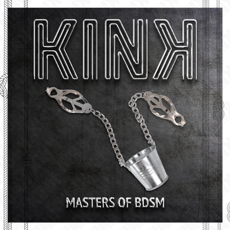Pinces à Tétons avec Seau et Chaînette Argent BDSM - Kink