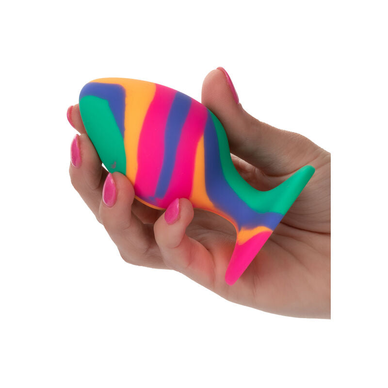 Plug Anal Cheeky Grand Tie-Dye Silicone Base Ventouse - CalExotics