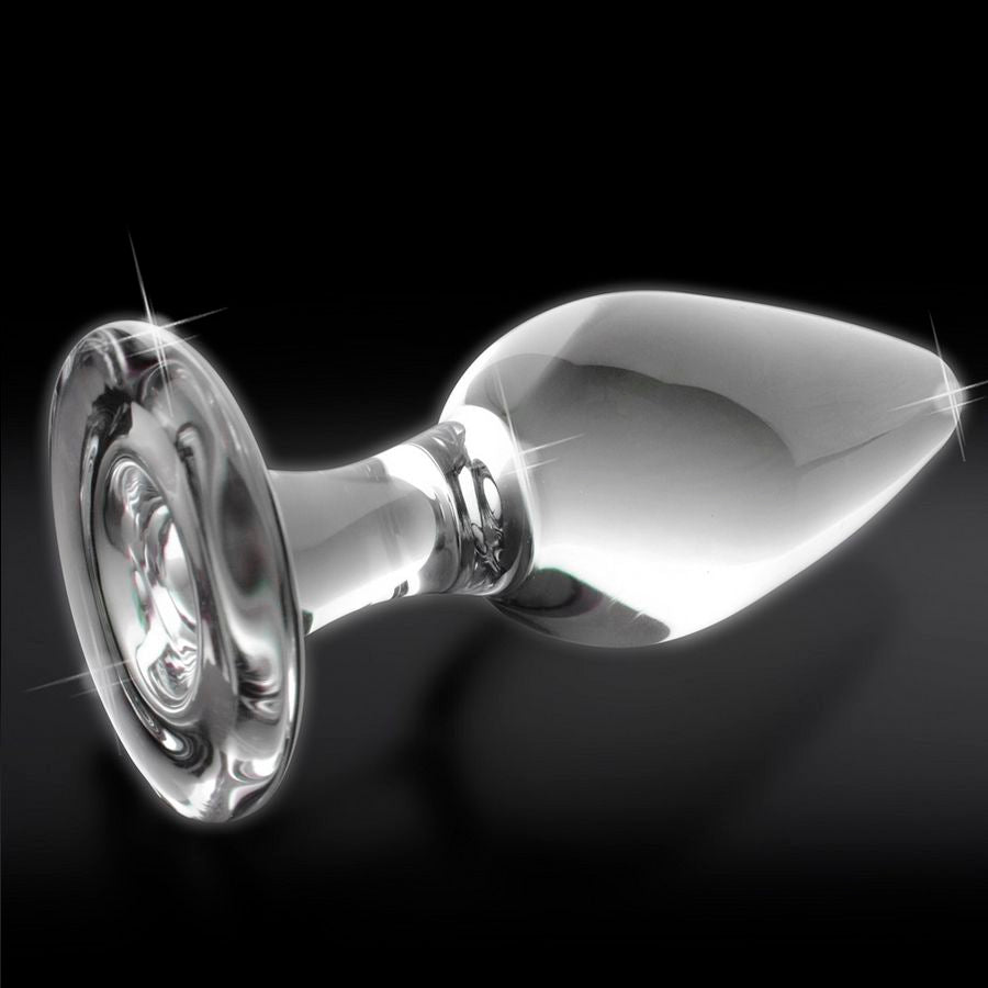 Plug Anal en Verre N°26 Soufflé Thermosensible 10 cm - Icicles