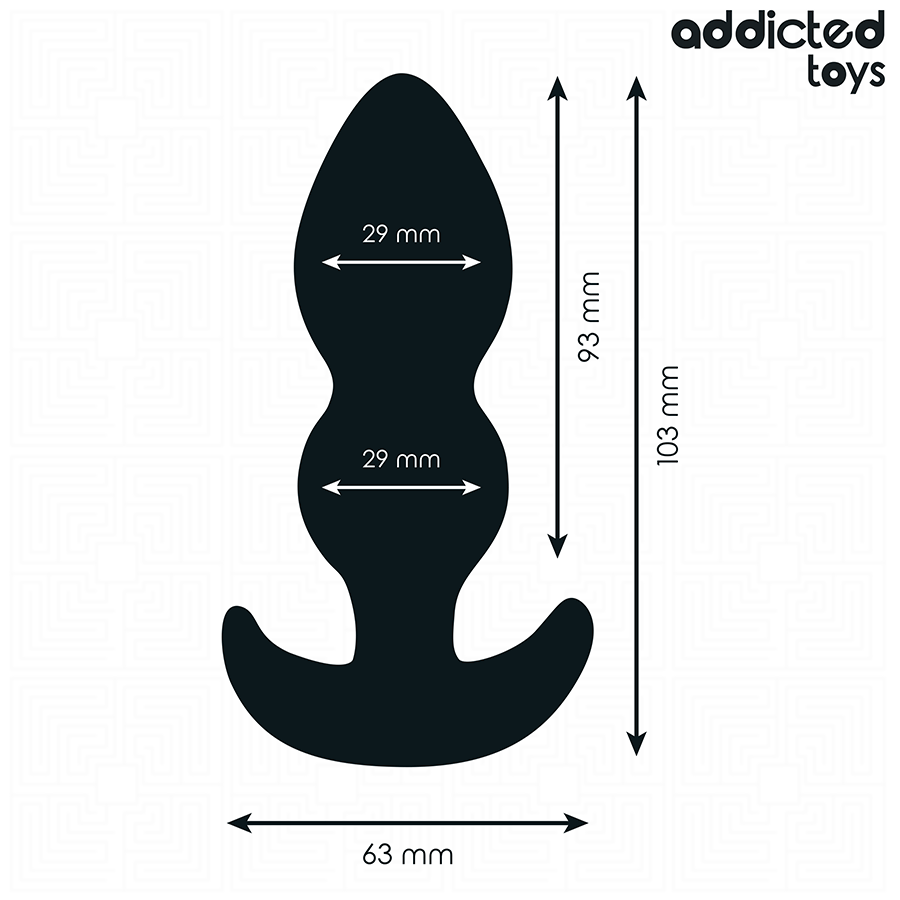 Plug Anal Forme Boule Taille S 10,3 cm Silicone - Addicted Toys