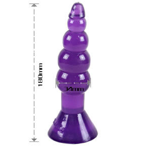Plug Anal Ondulé Climax Happens Ventouse 17 cm - Baile