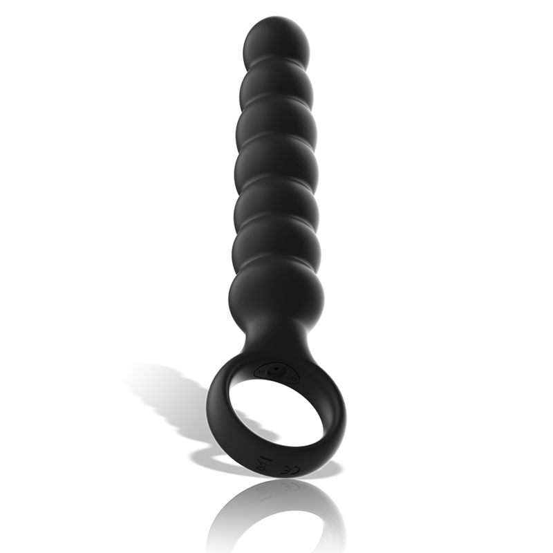 Plug Anal Vibrant Bob Silicone Doux 10 Modes Rechargeable - Black&Silver