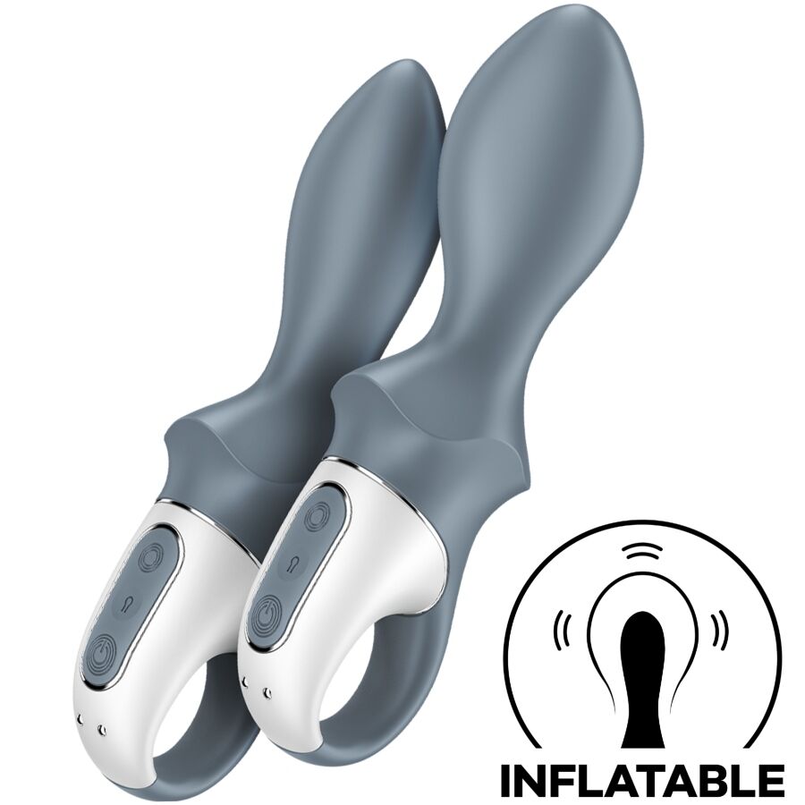 Plug Anal Vibrant Gonflable Air Pump Booty 1 Silicone 12 Modes - Satisfyer