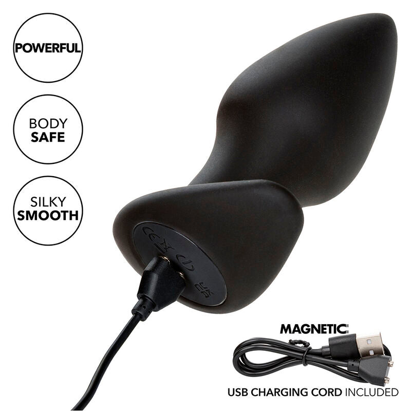 Plug Anal Vibrant Rock Bottom 10 Modes Puce Mémoire IPX7 - CalExotics