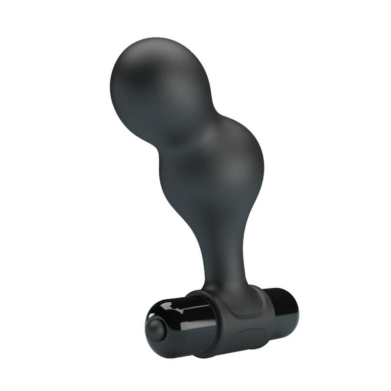 Plug Anal Vibrant Silicone 10 Modes Col Étroit Noir - Mr Play