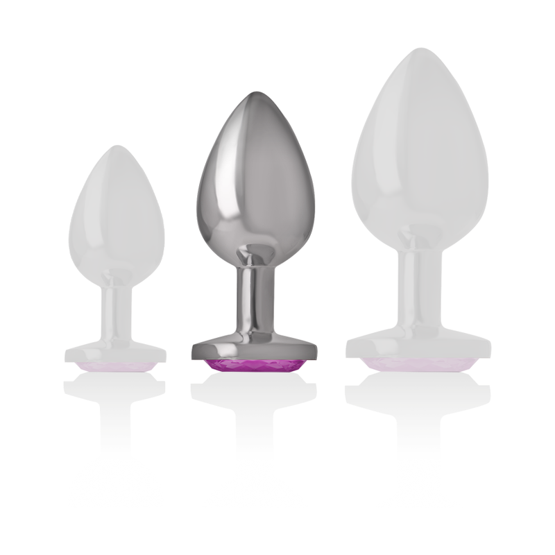 Plug Bijou en Aluminium - Base Cœur Brillante - Intense