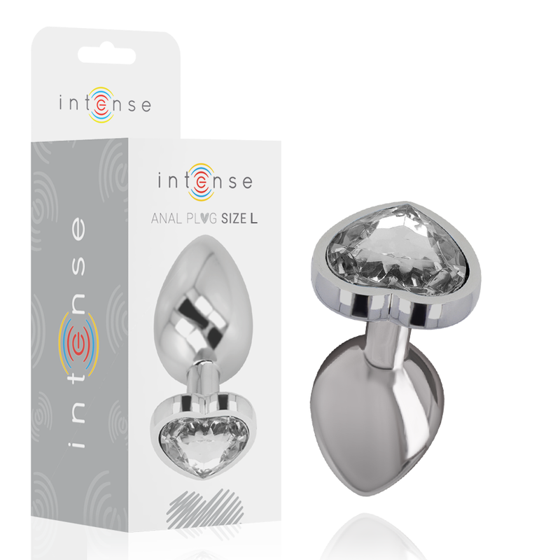 Plug Bijou en Aluminium - Base Cœur Brillante - Intense