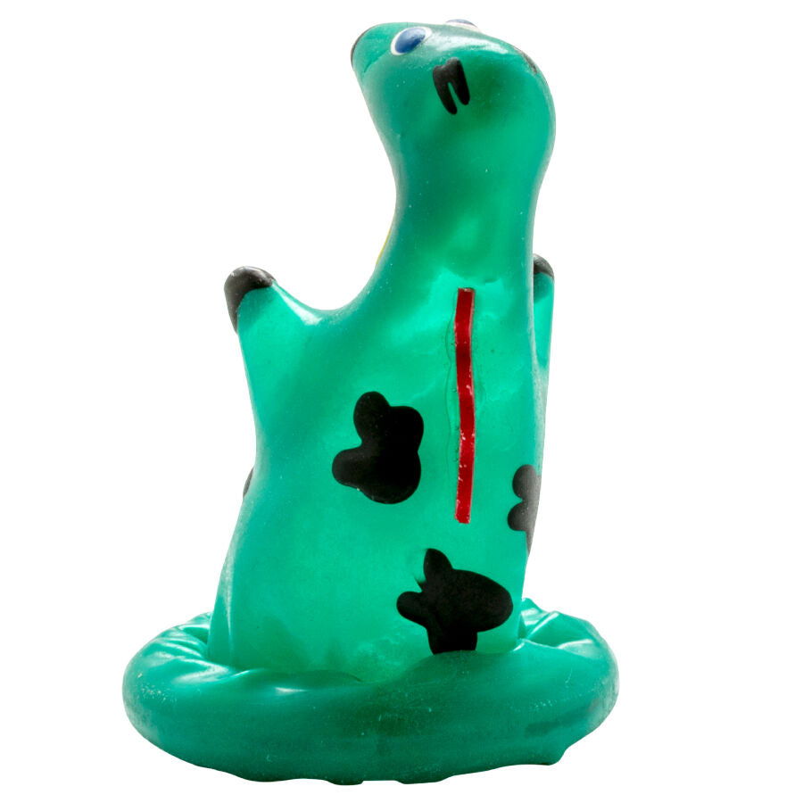Préservatif Fantaisie Peint Main Monstre du Loch Ness Latex Naturel - Condomerie