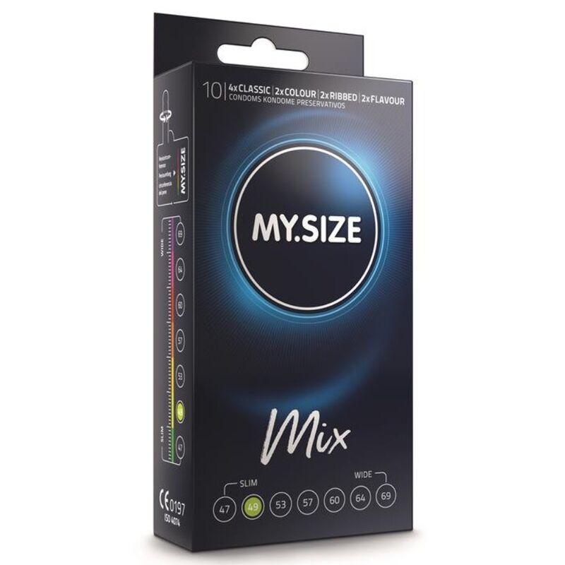 Préservatifs My Size Mix - Taille Personnalisée Végan XS à XXXXL