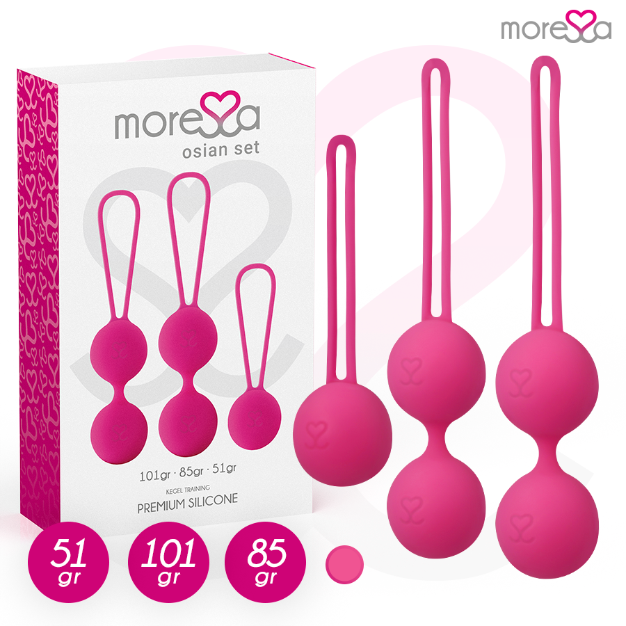 Set de boules de Geisha Osian 3 Tailles Silicone Premium - Moressa