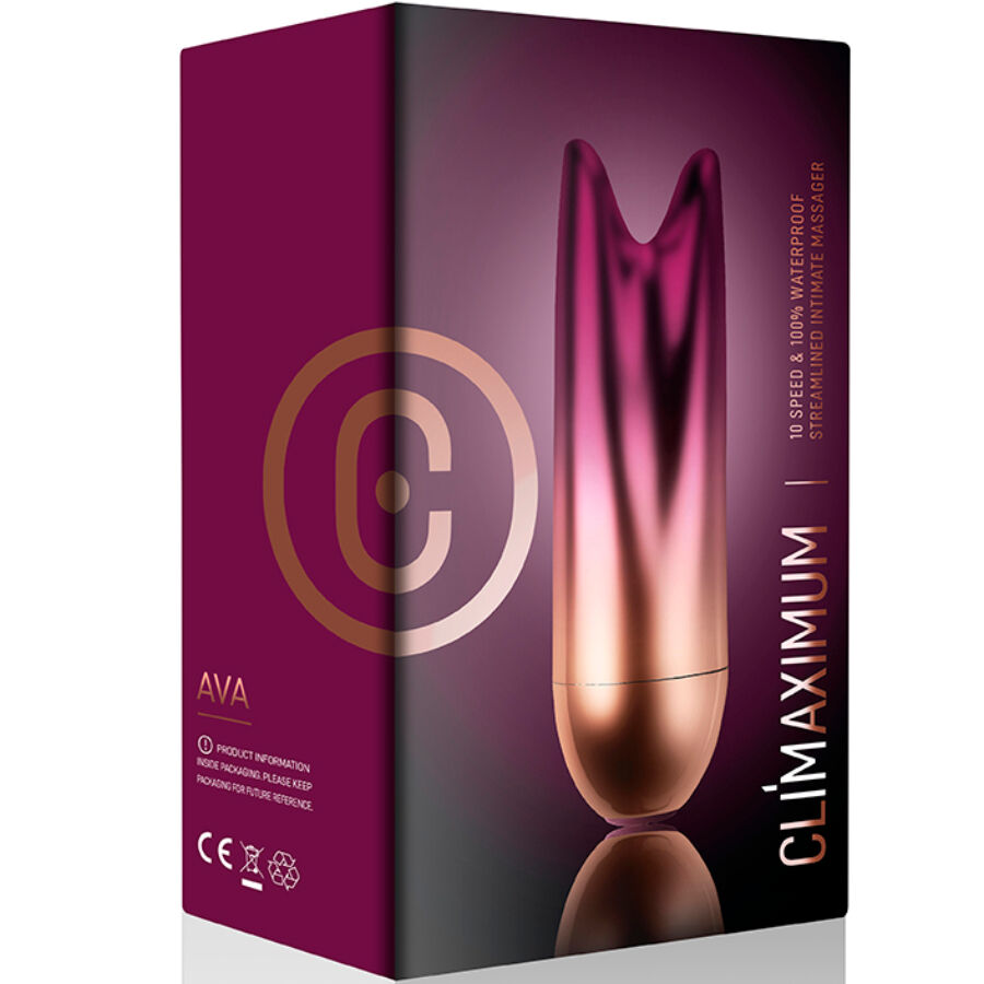 Stimulateur Clitoridien Ava Double Bullet 10 Vitesses Étanche - Climaximum