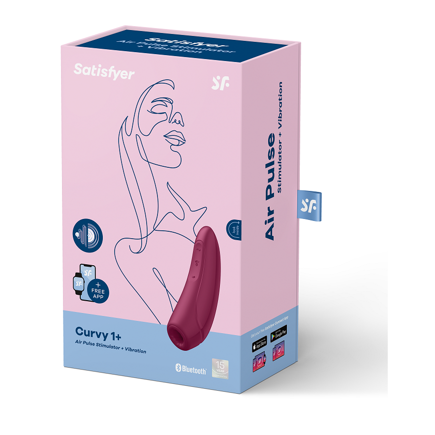 Stimulateur Clitoridien Curvy 1+ Connecté Ondes de Pression IPX7 - Satisfyer