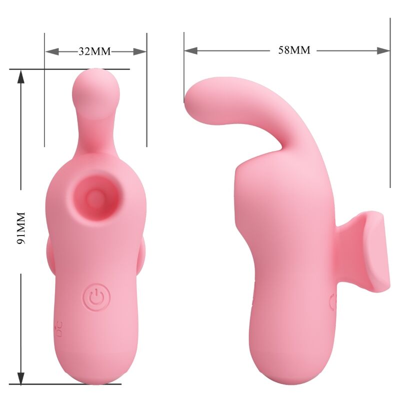 Stimulateur Clitoridien Doigt Magic Fairy Succion & Vibration Rechargeable - Pretty Love
