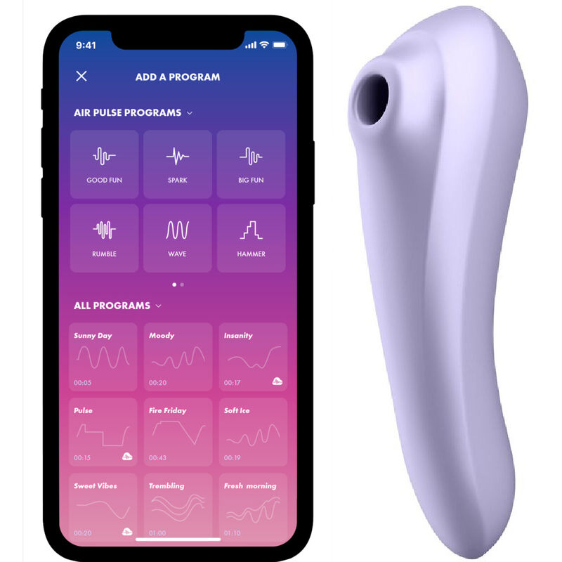 Stimulateur Clitoridien Dual Pleasure Air Pulse Vibrant Connecté IPX7 - Satisfyer
