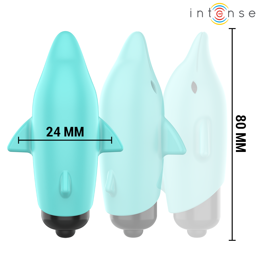 Stimulateur Clitoridien Echo Forme Dauphin Silicone Étanche - Intense