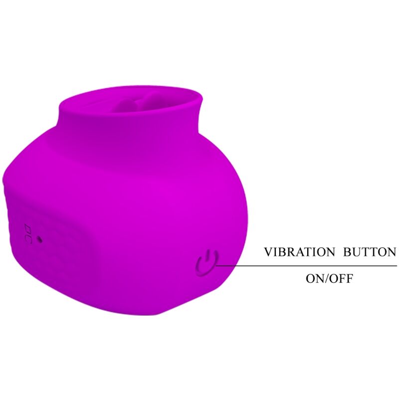 Stimulateur Clitoridien Estelle Tongue Langue Vibrante 12 Modes Rechargeable - Pretty Love