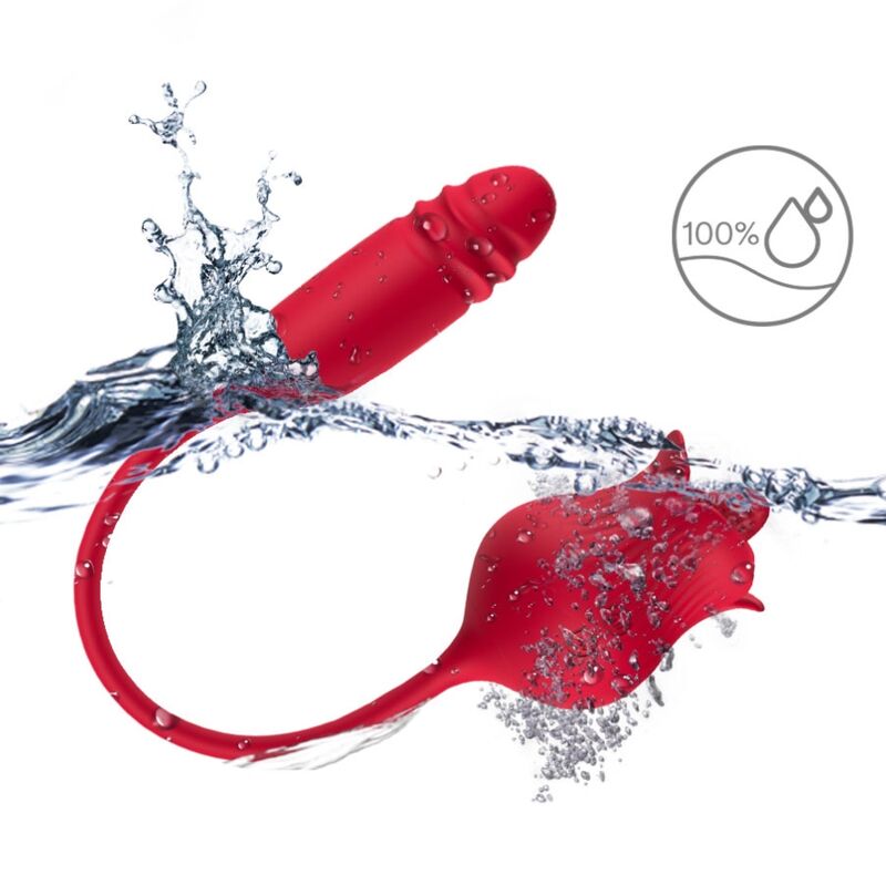 Stimulateur Clitoridien Roselip Léchage et Vibration Rouge - Armony