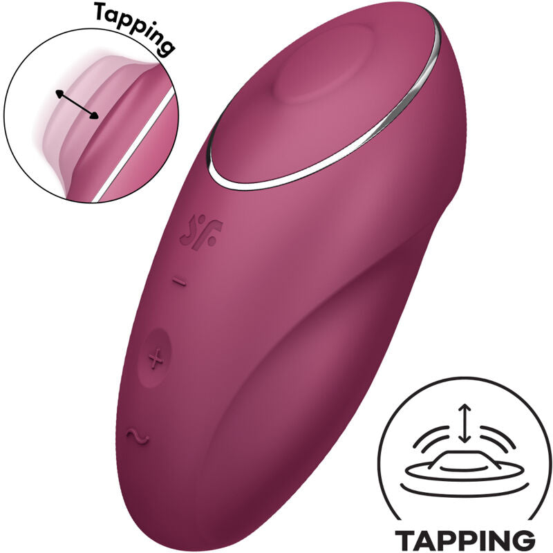 Stimulateur Clitoridien Tap & Climax 1 Tapotement Vibration IPX7 - Satisfyer