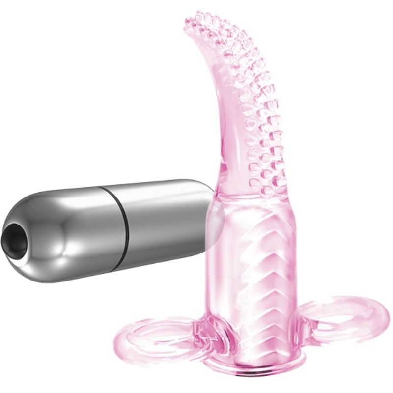 Stimulateur Doigt Vibrant 10 Modes Texturé Compact Élastique - Baile
