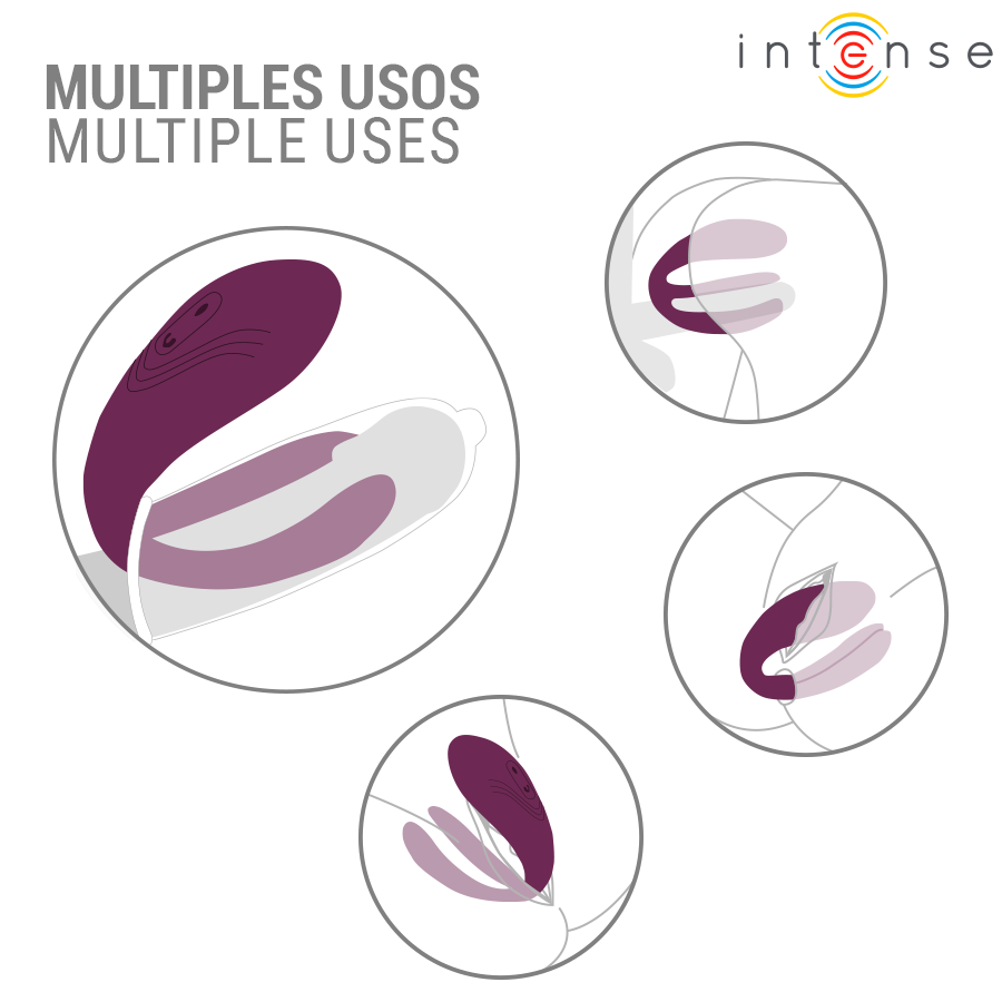Stimulateur Tapotement Sandra 2 Moteurs Télécommande Sans Fil - Intense