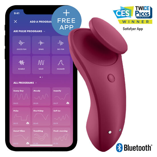 Stimulateur Vibrant Connecté Secret Sexy App Satisfyer Connect IPX7 - Satisfyer