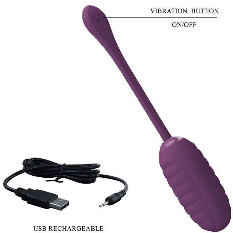 Œuf Vibrant Connecté Casper 12 Modes Rechargeable USB - Pretty Love
