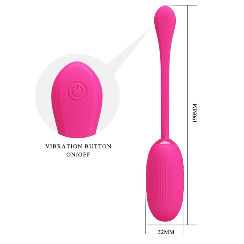 Œuf Vibrant Connecté Doreen Rechargeable Silicone - Pretty Love