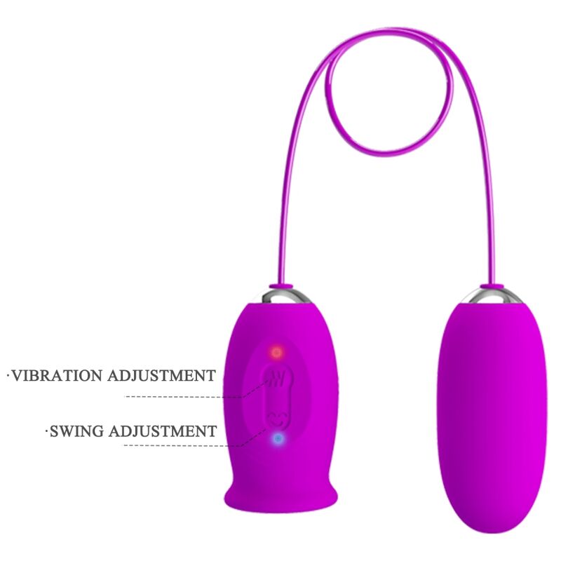Œuf Vibrant Daisy Dual Double Stimulation 12 Vibrations 3 Léchages - Pretty Love