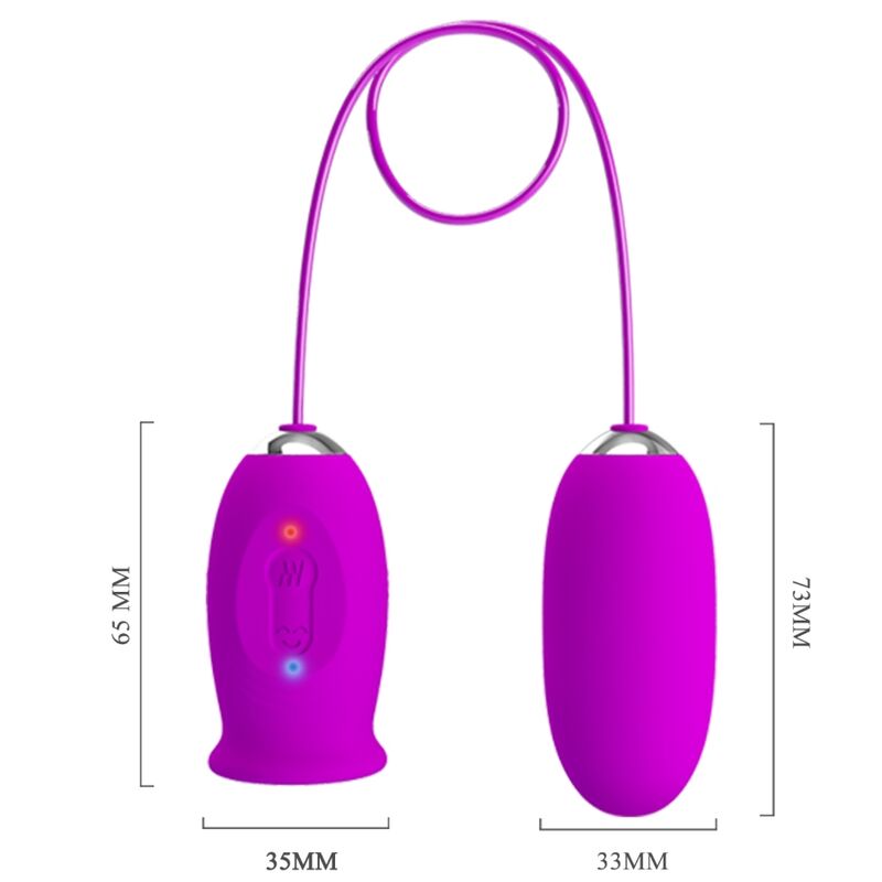 Œuf Vibrant Daisy Dual Double Stimulation 12 Vibrations 3 Léchages - Pretty Love