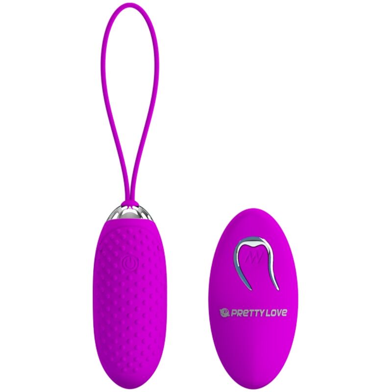 Œuf Vibrant Joanna Télécommandé 12 Modes Rechargeable Étanche - Pretty Love