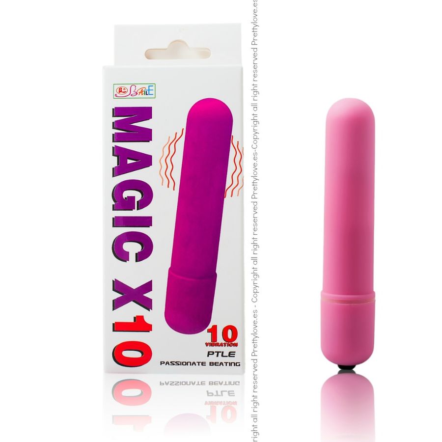 Œuf Vibrant Magic X10 Silicone Toucher Pêche 10 Modes - Baile