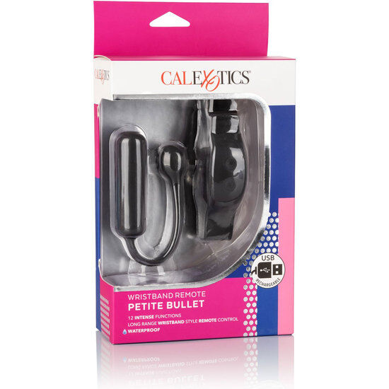 Œuf Vibrant Petite Bullet Télécommande Bracelet 12 Modes Rechargeable - CalExotics