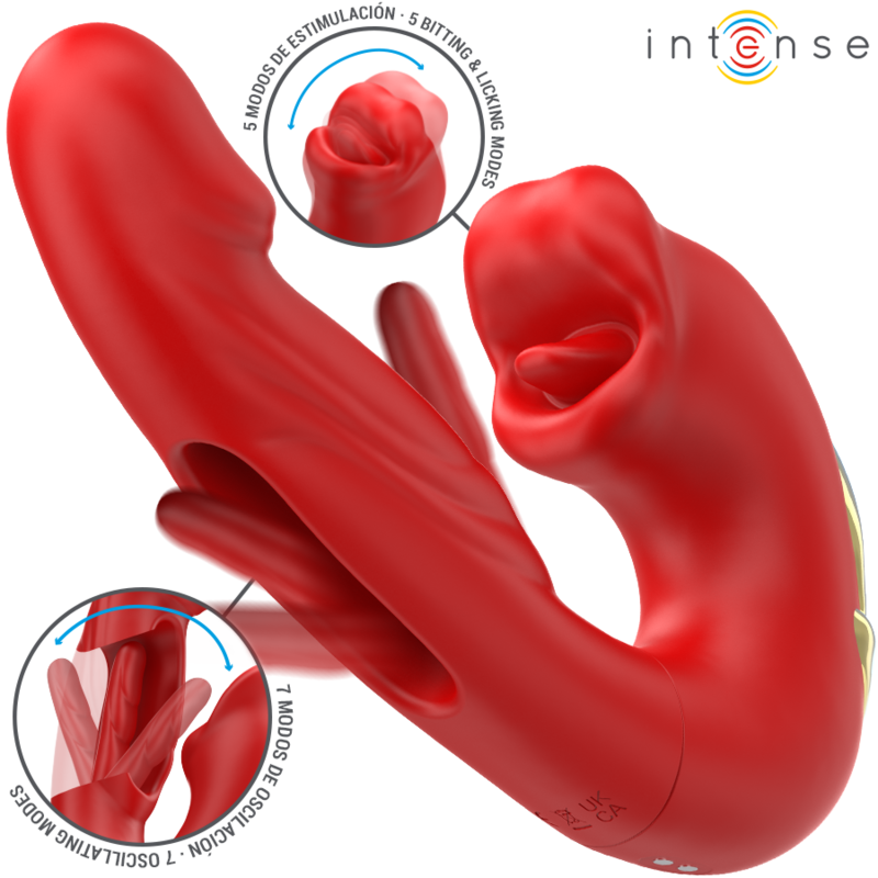 Vibromasseur 2-en-1 Nathy Vibration et Aspiration Clitoris IPX7 - Intense